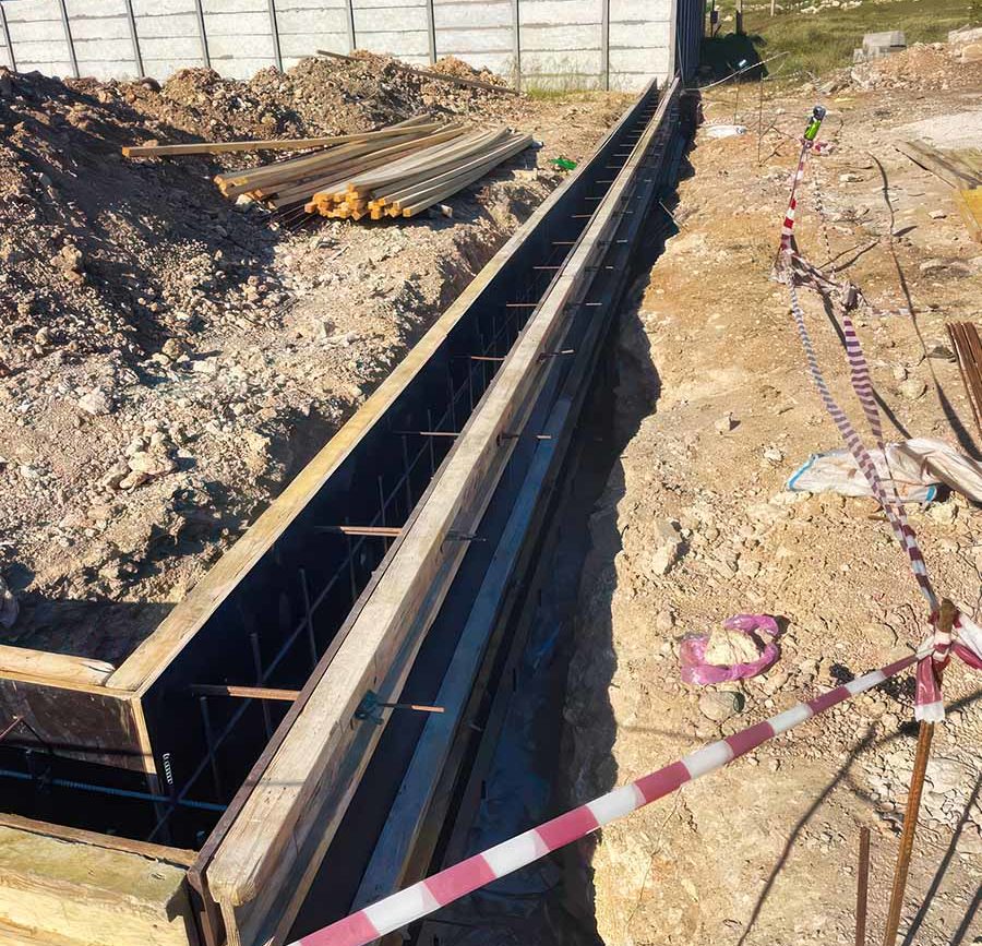 Бетонные конструкции в районе Кача Севастополь